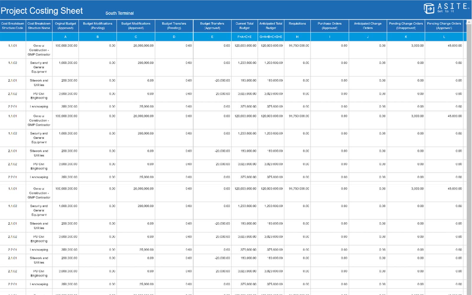 View Real-Time Project Management Financial Reporting